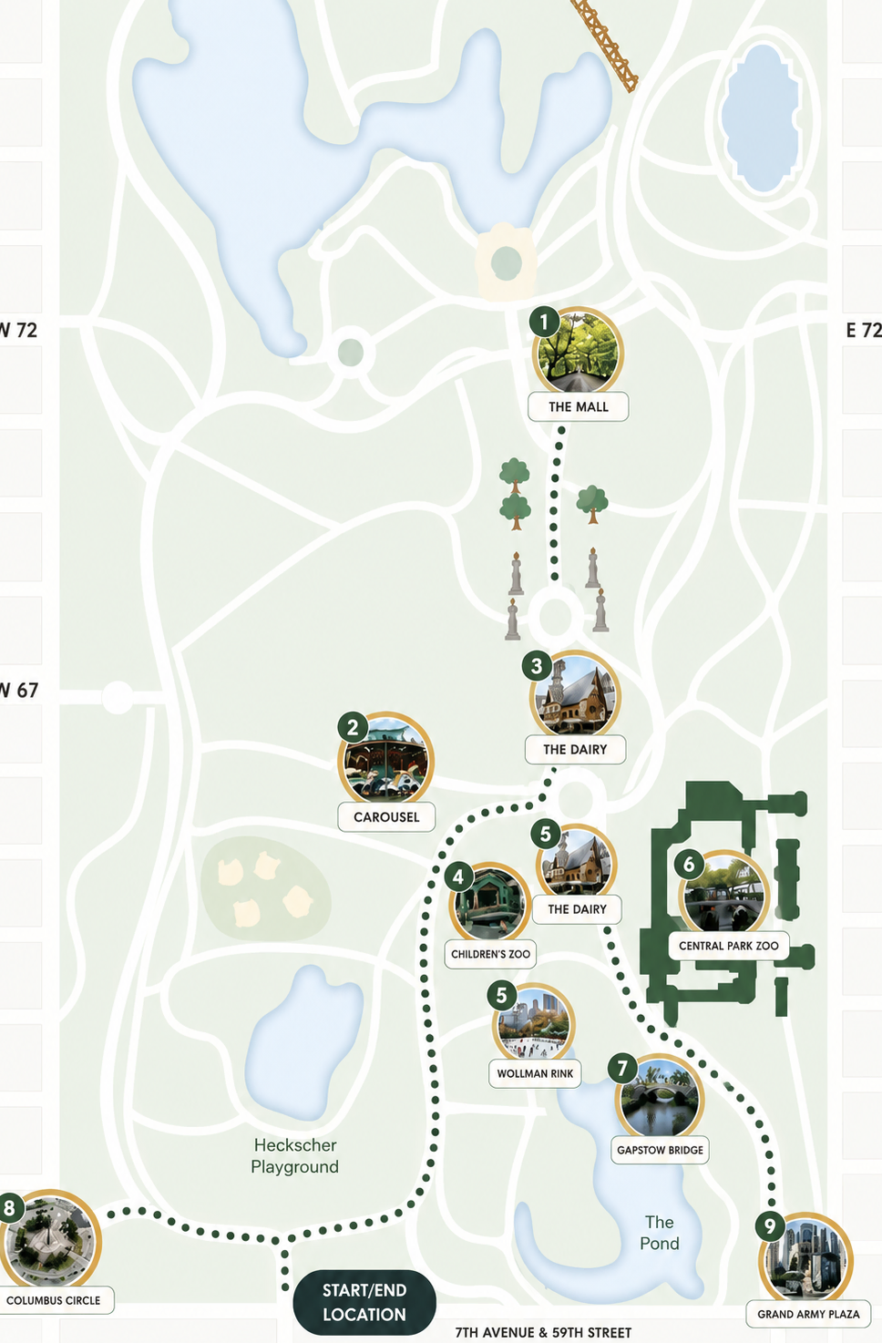 Mini Tour route map