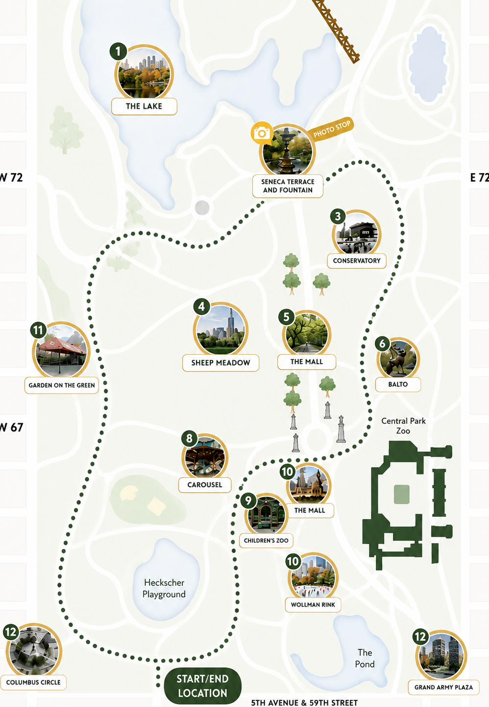 45 Min Elite Best Deal Tour route map